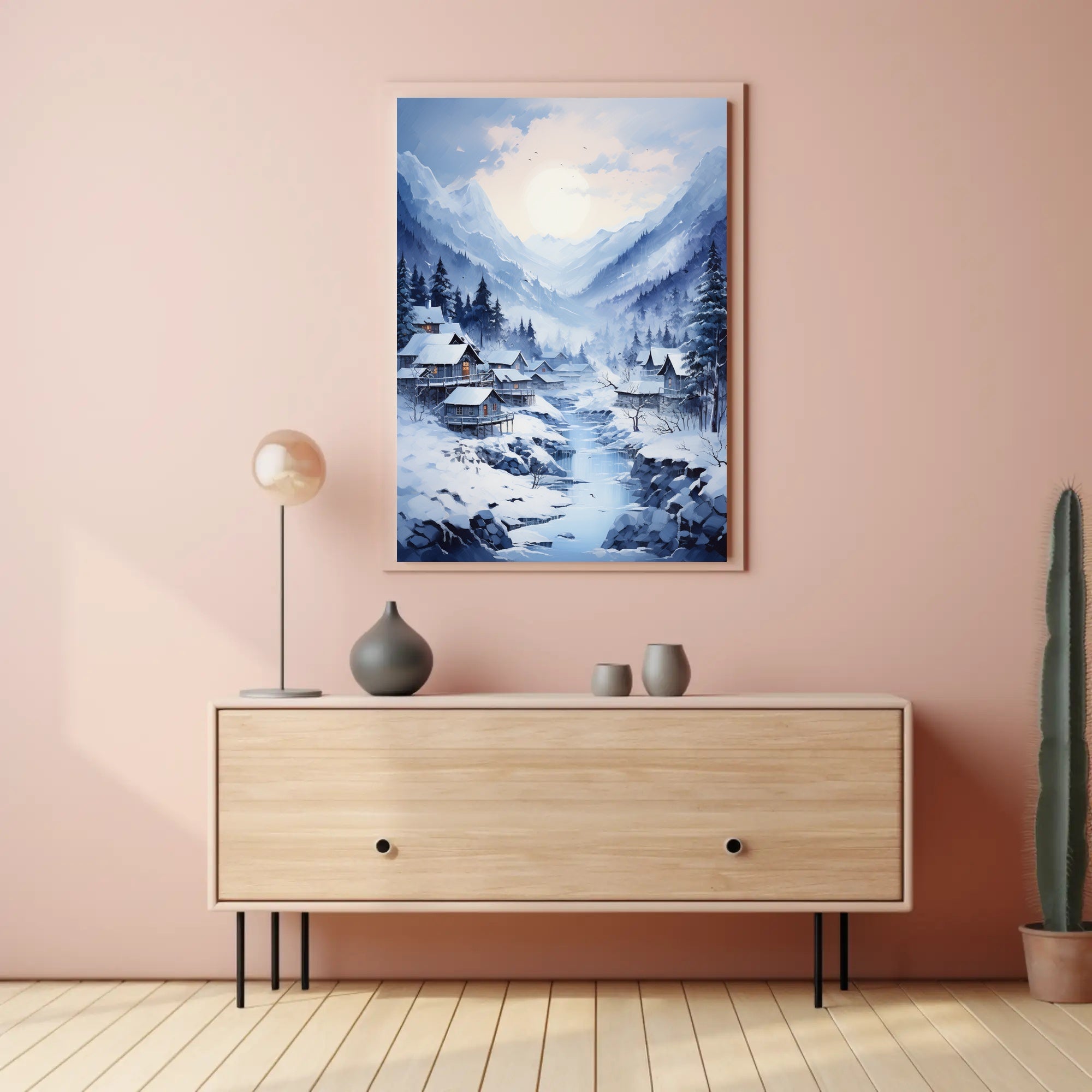 Winter Wonderland Village Poster