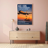 KC-135 Stratotanker Flying Gas Station Poster PosterGoat