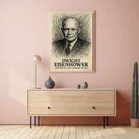 Dwight Eisenhower Vintage Patriotic Poster