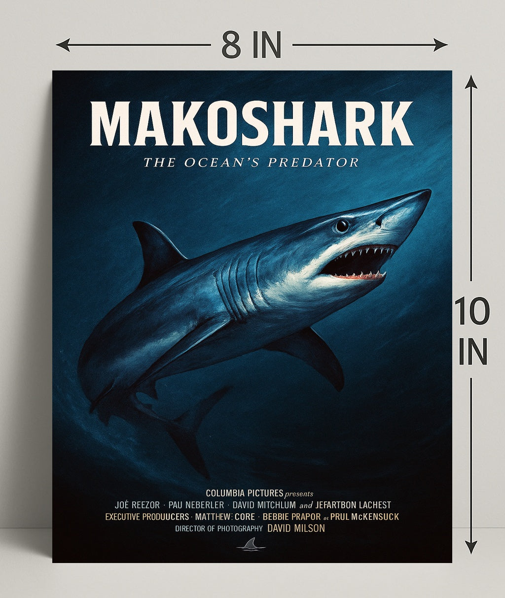 Makoshark The Oceans Predator Poster PosterGoat