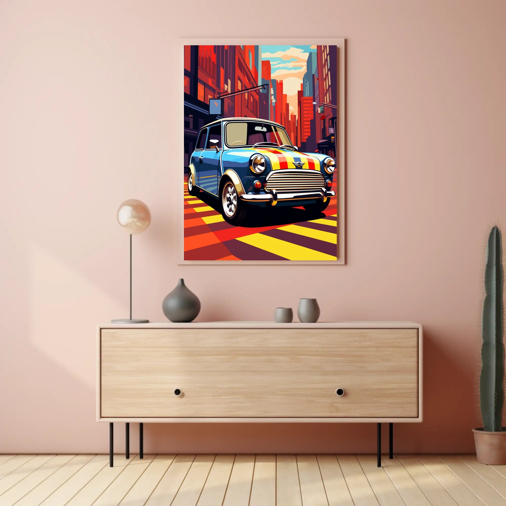 Vibrant City Drive Poster PosterGoat