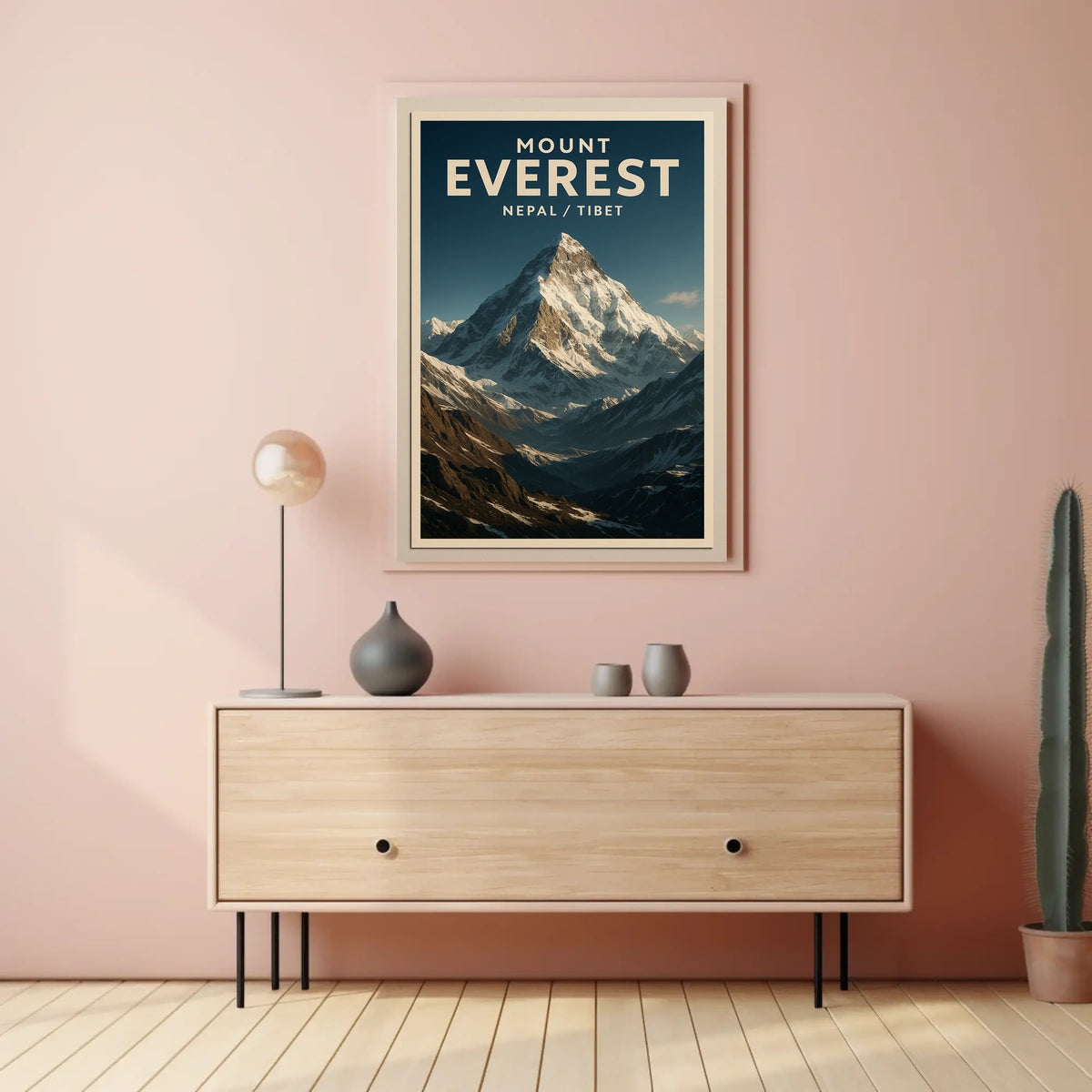 Everest Adventure Vintage Travel Seeker Poster