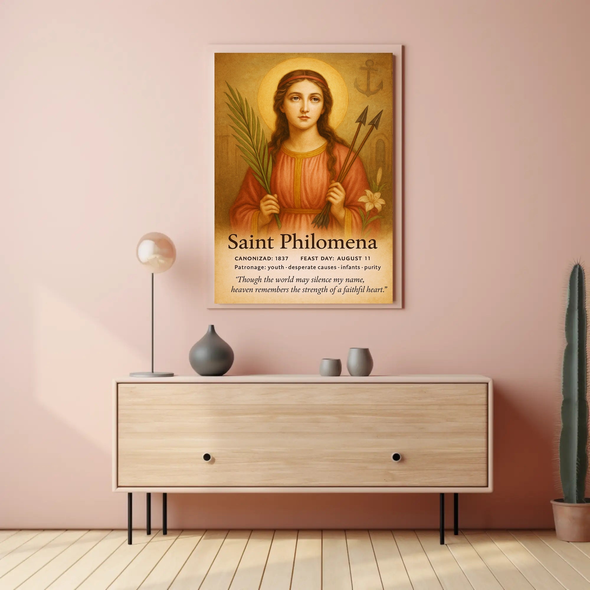 Saint Philomena Poster PosterGoat