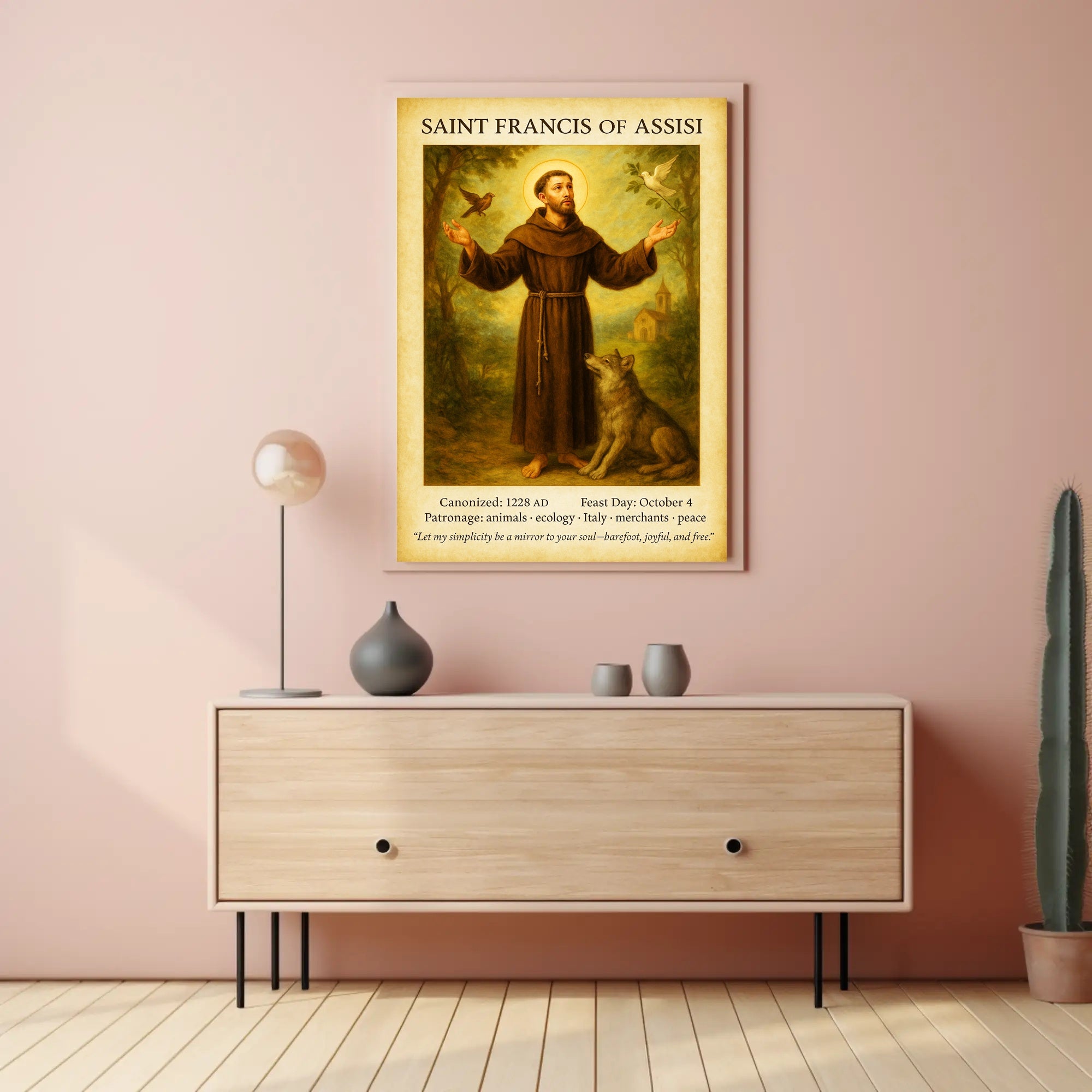 Saint Francis of Assisi Poster PosterGoat