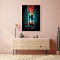 Shadowy Streets At Dusk Poster