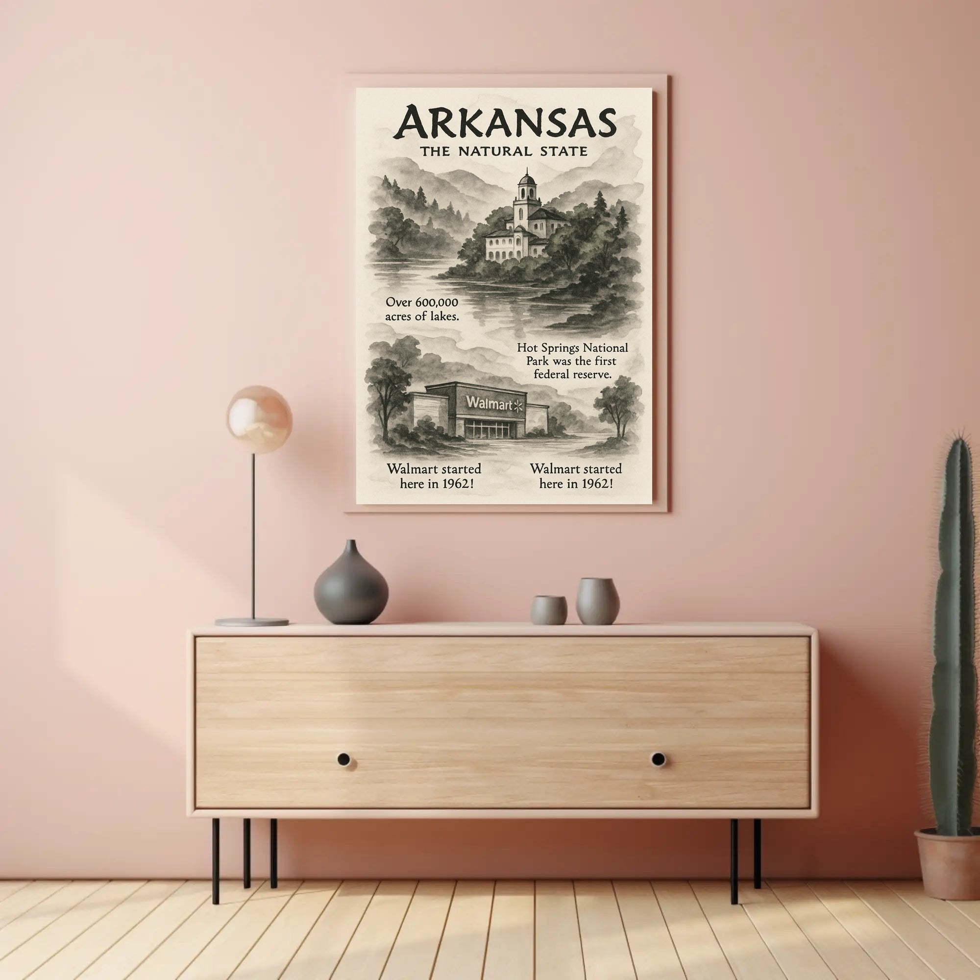 Arkansas The Natural State Poster