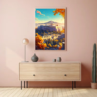 Ancient Greece Acropolis Poster: Timeless Autumn Beauty