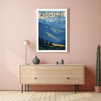 Great Smoky Mountains Scenic Poster Wall Art