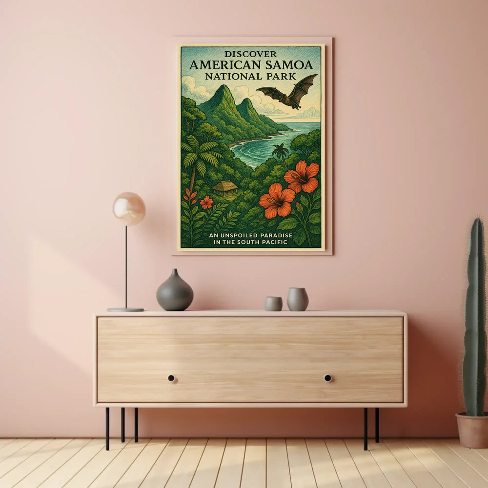 Unspoiled Paradise in the South Pacific Poster