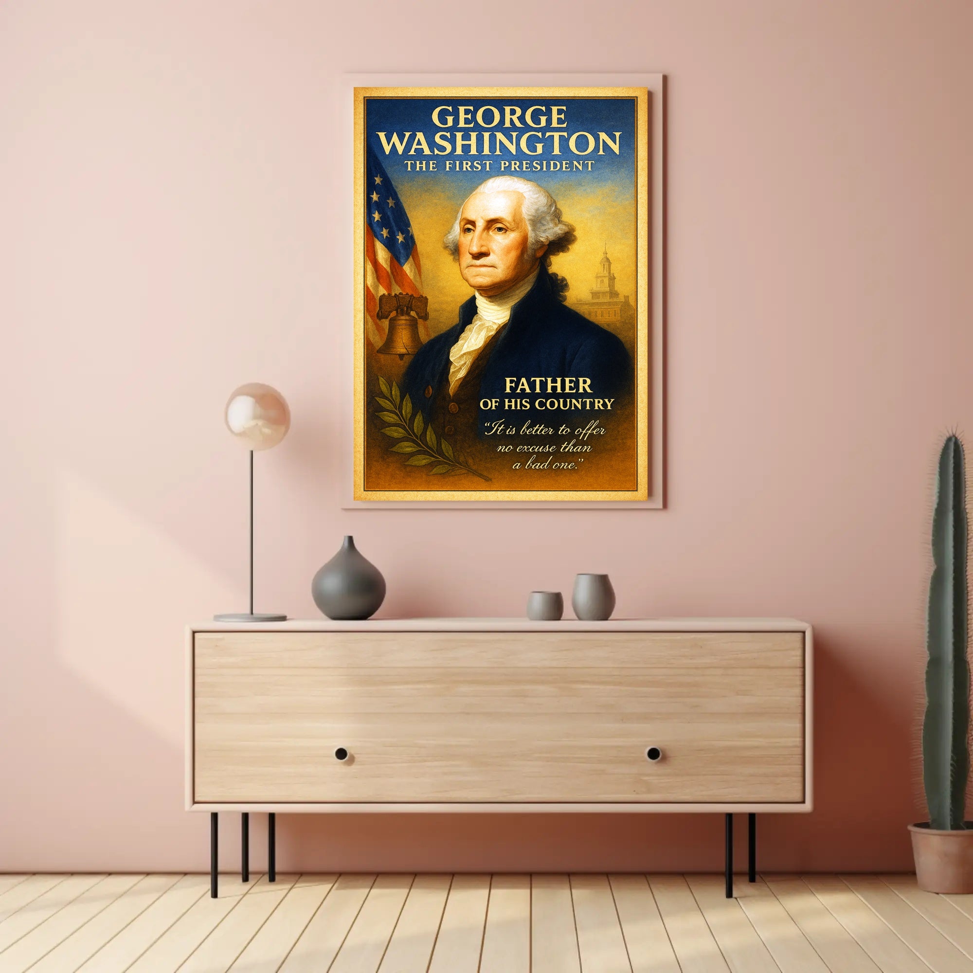 George Washington The First President Poster PosterGoat