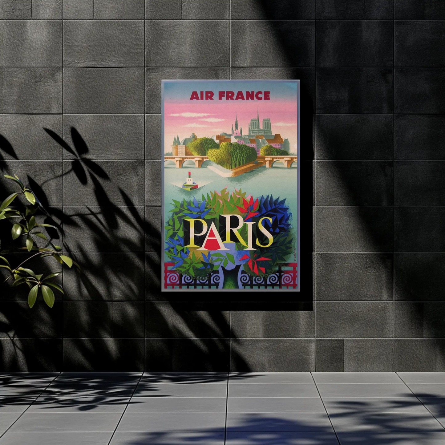 Air France Paris - Vintage Travel Poster