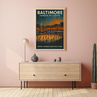 Baltimore Harbor Of Lights Poster