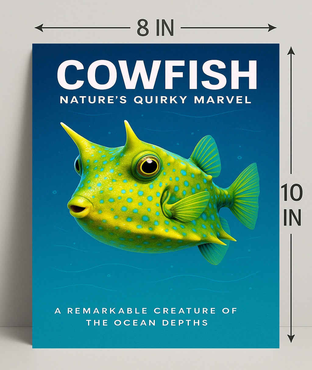 Cowfish Nature’s Quirky Marvel Poster PosterGoat