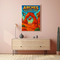 Arches National Park Adventure Travel Poster