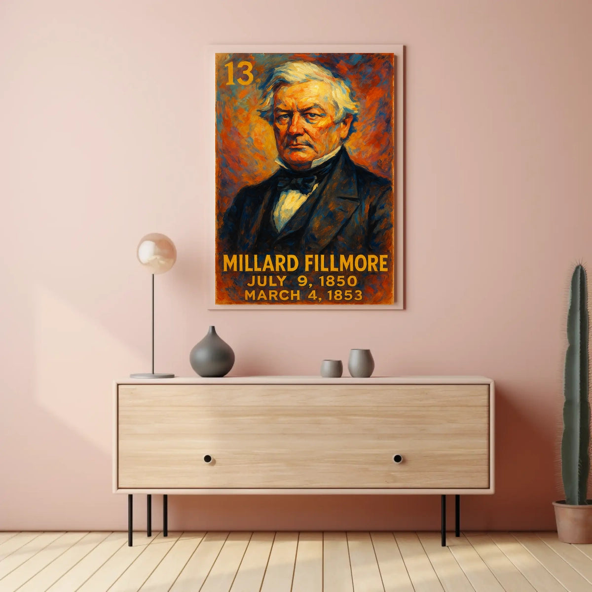 Millard Fillmore 13Th President Poster