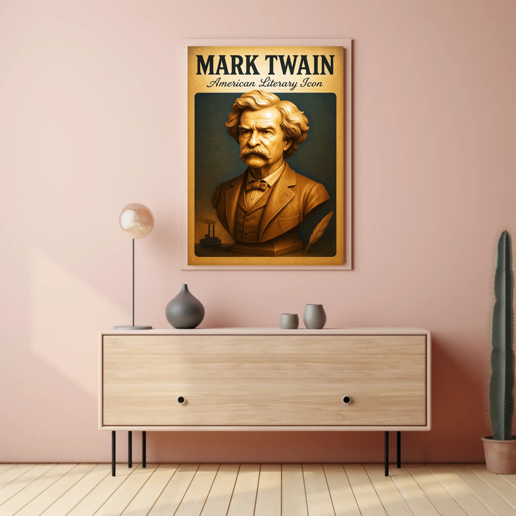 Mark Twain American Literary Icon Poster PosterGoat