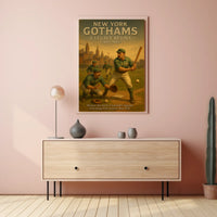 New York Gothams A Legacy Begins Poster Vintage Wall Art
