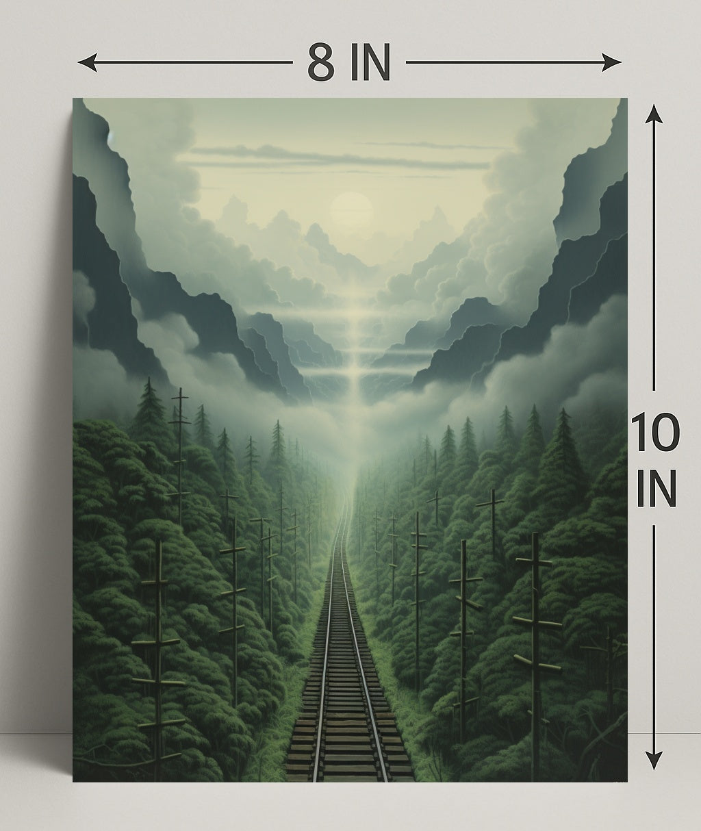 Journey Through The Misty Mountains Poster
