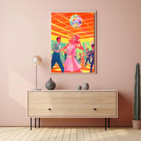 Retro Disco Night Poster