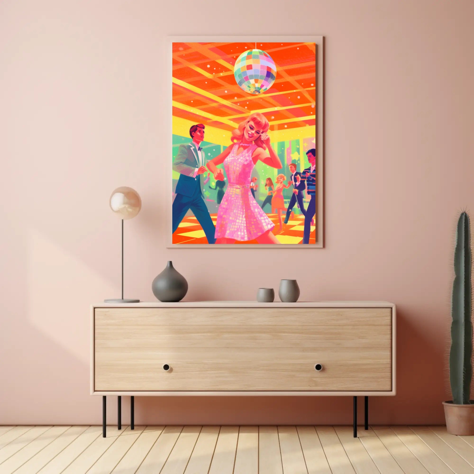 Retro Disco Night Poster