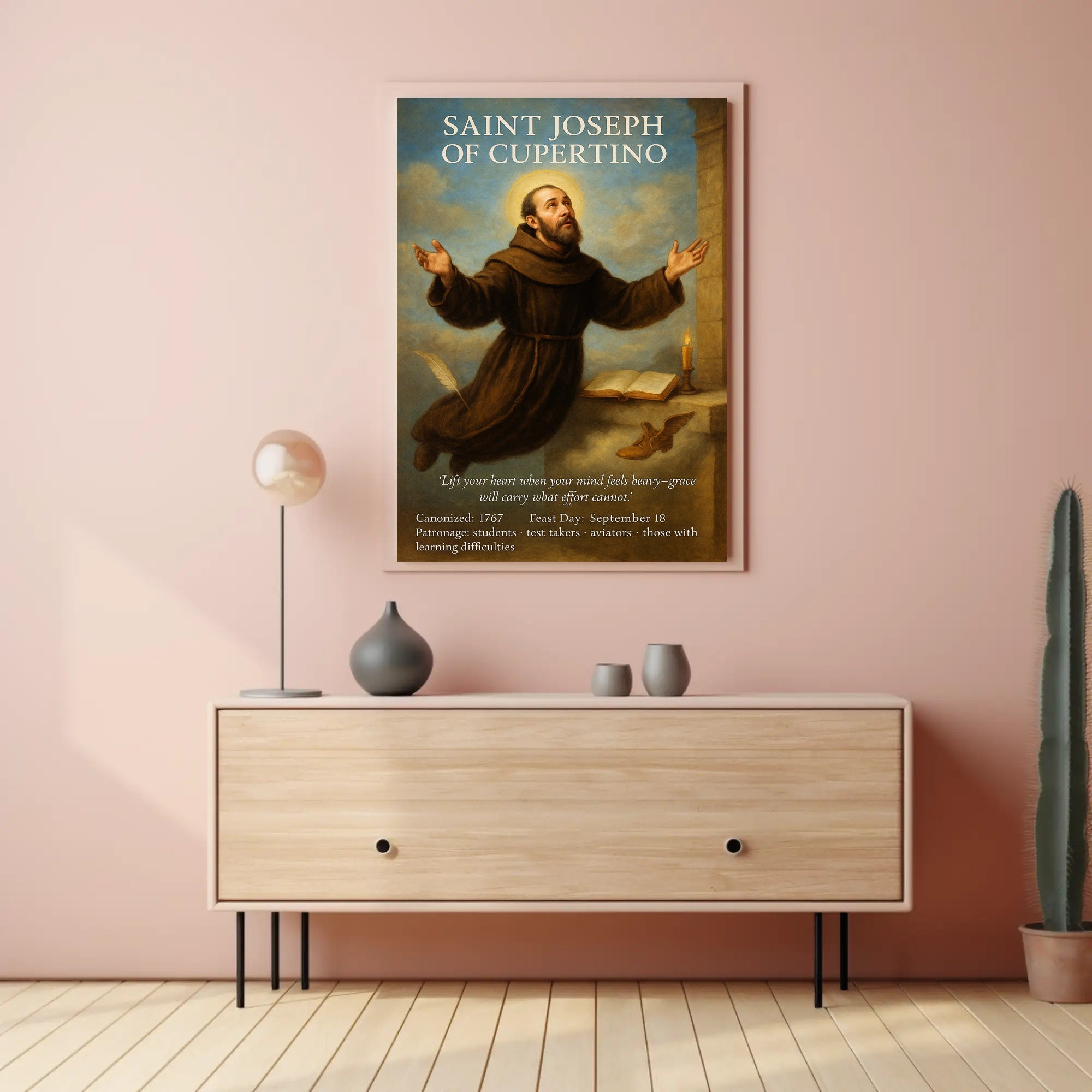Saint Joseph of Cupertino Poster PosterGoat