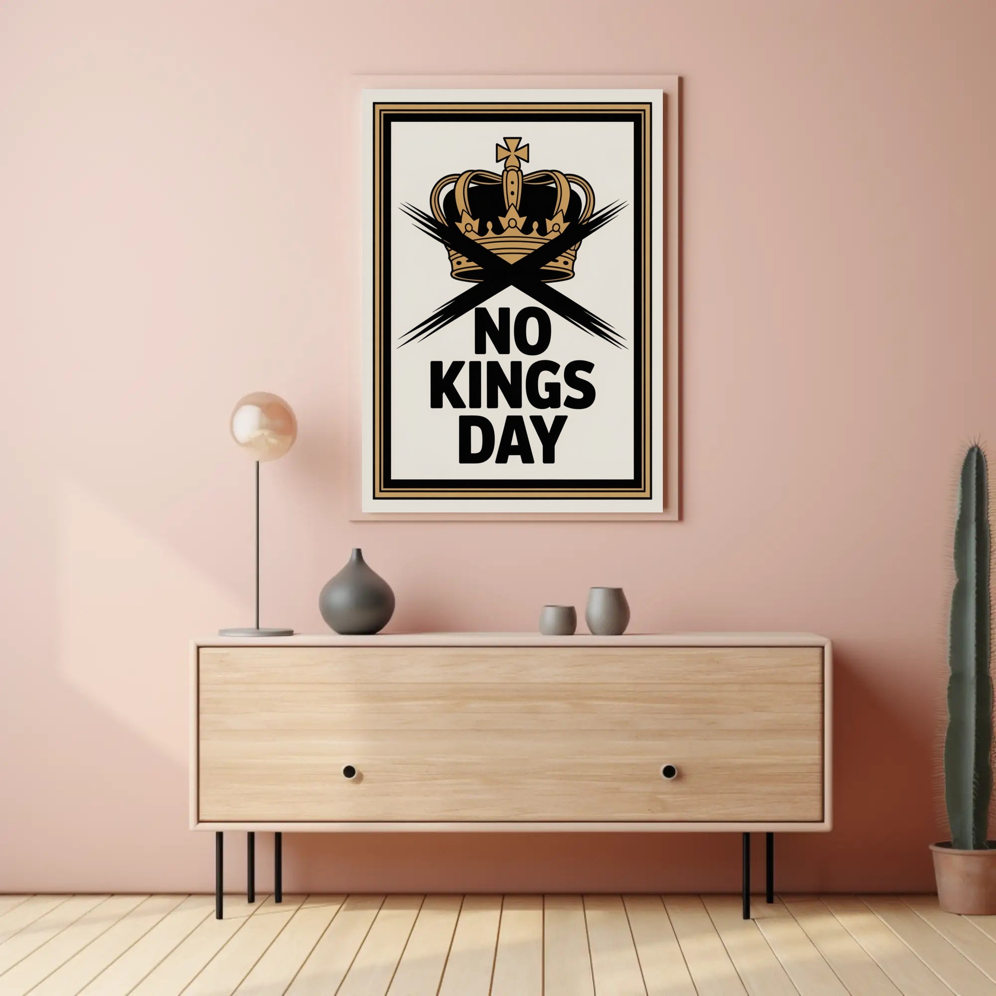 No Kings Day Anti-Monarchy Political or Propaganda Poster