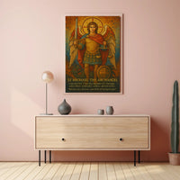 St. Michael Archangel Religious Art Fantasy Mythology Poster