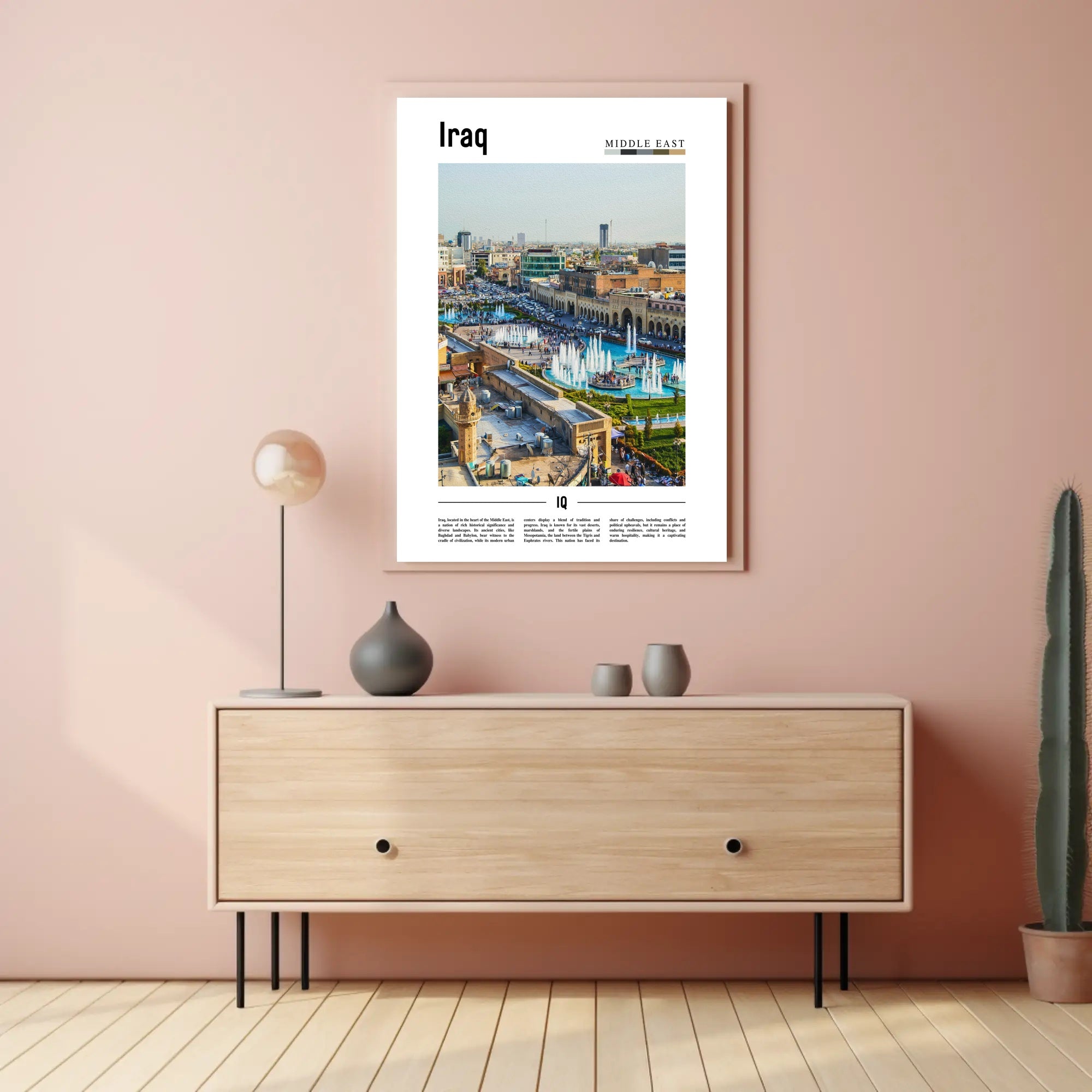 Iraq Urban Landscape Blend: Cultural or Heritage Poster PosterGoat