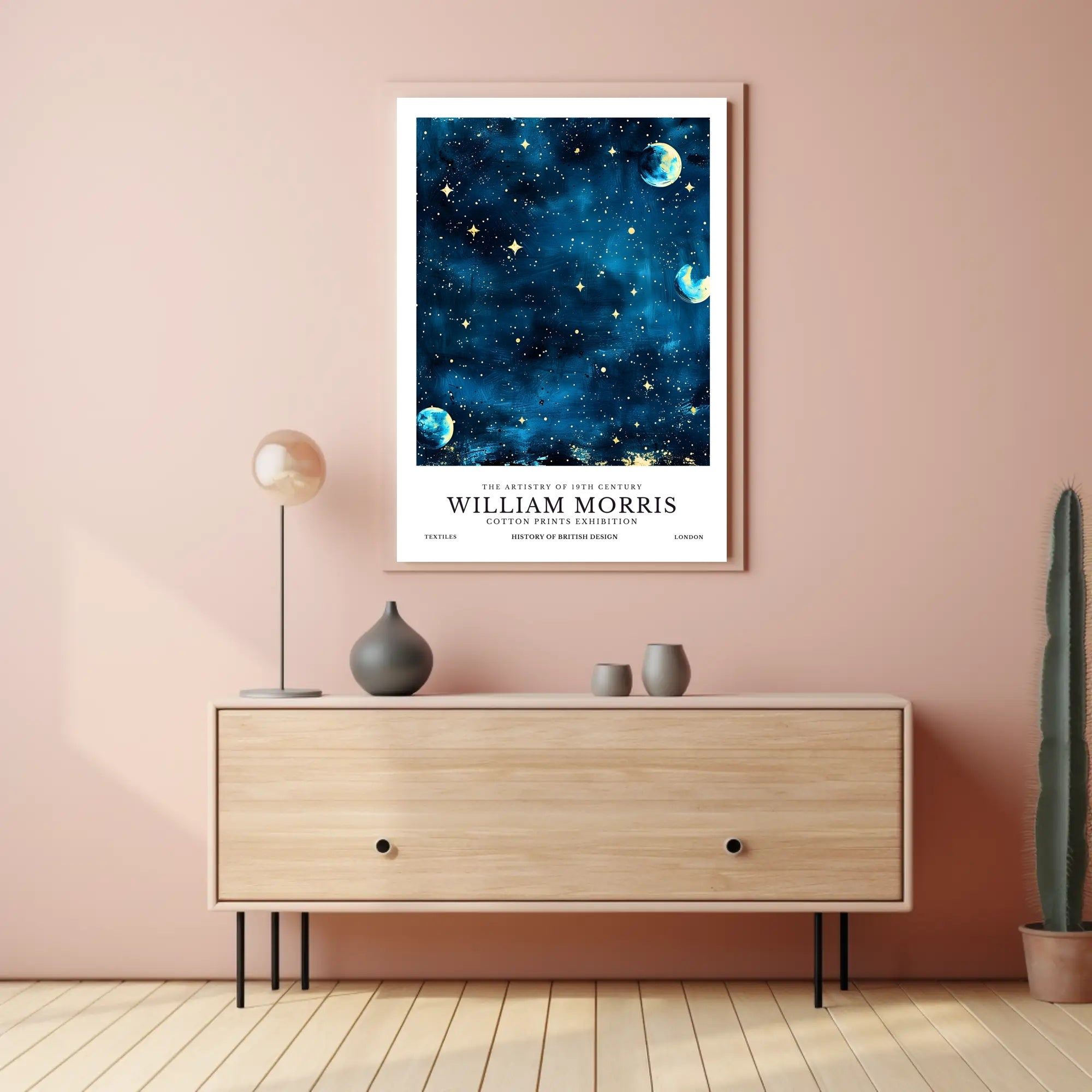 William Morris Cotton Prints Exhibition Poster