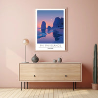 Phi Phi Islands Tranquil Landscape Travel Poster