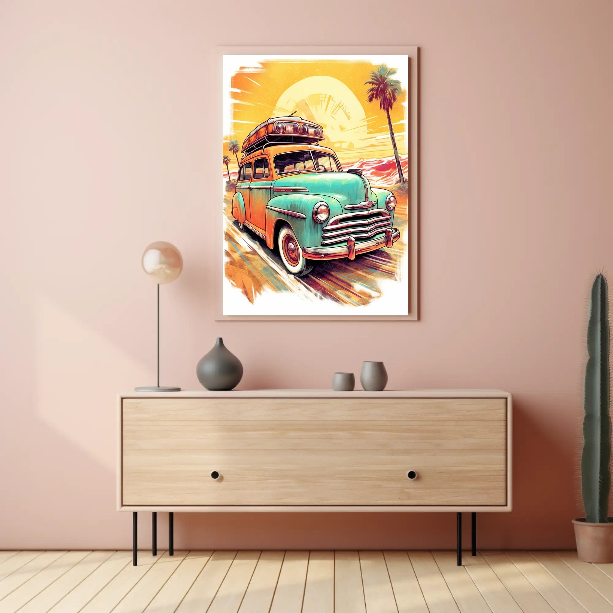 Vintage Road Trip Adventure Poster