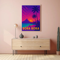 Bora Bora Tropical Paradise Escape Travel Poster PosterGoat
