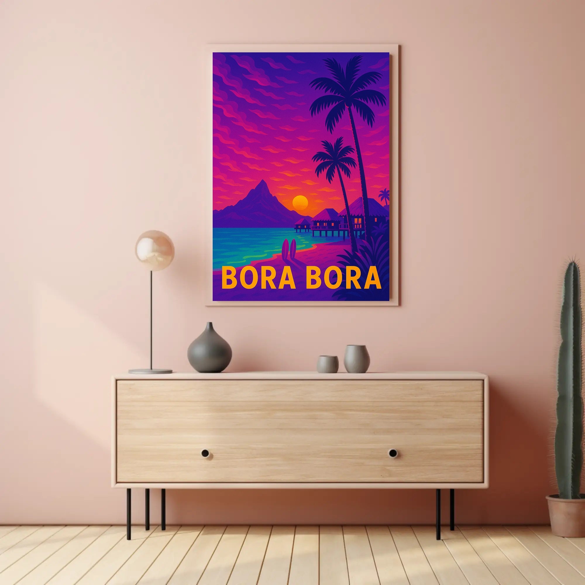 Bora Bora Tropical Paradise Escape Travel Poster PosterGoat