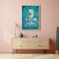 Arctic Fox Guardian of the Frozen Realms Poster