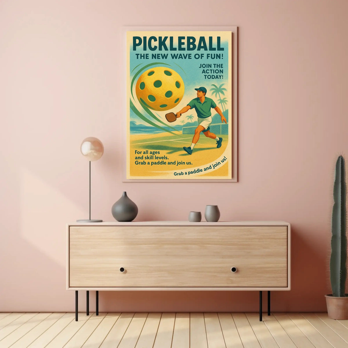 Pickleball The New Wave of Fun Poster