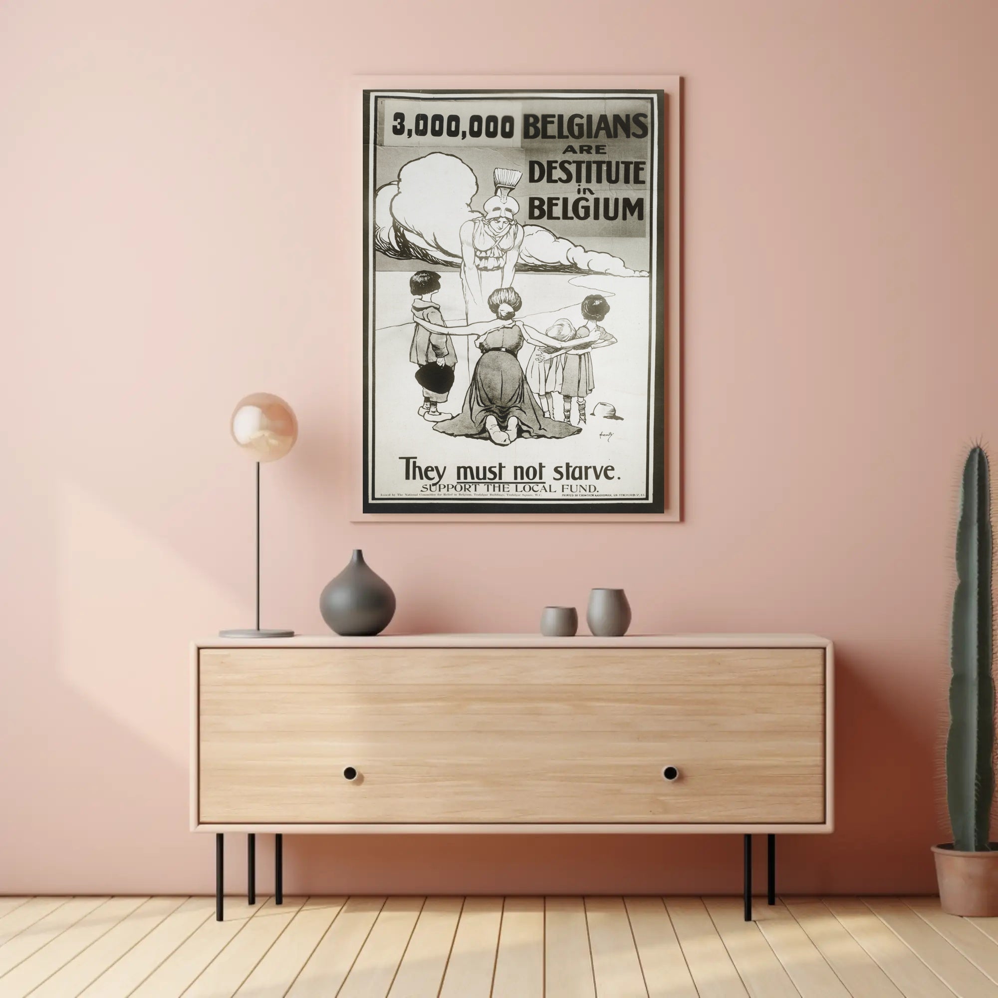 Belgium Relief Effort Compassionate Propaganda Poster PosterGoat