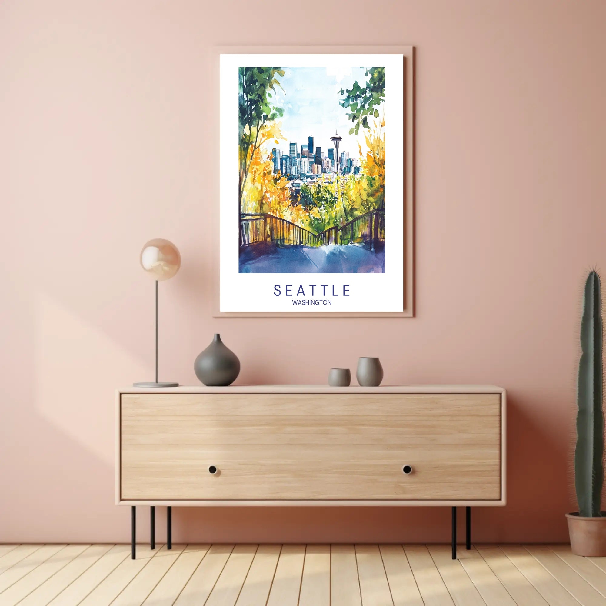 Seattle Skyline Poster PosterGoat