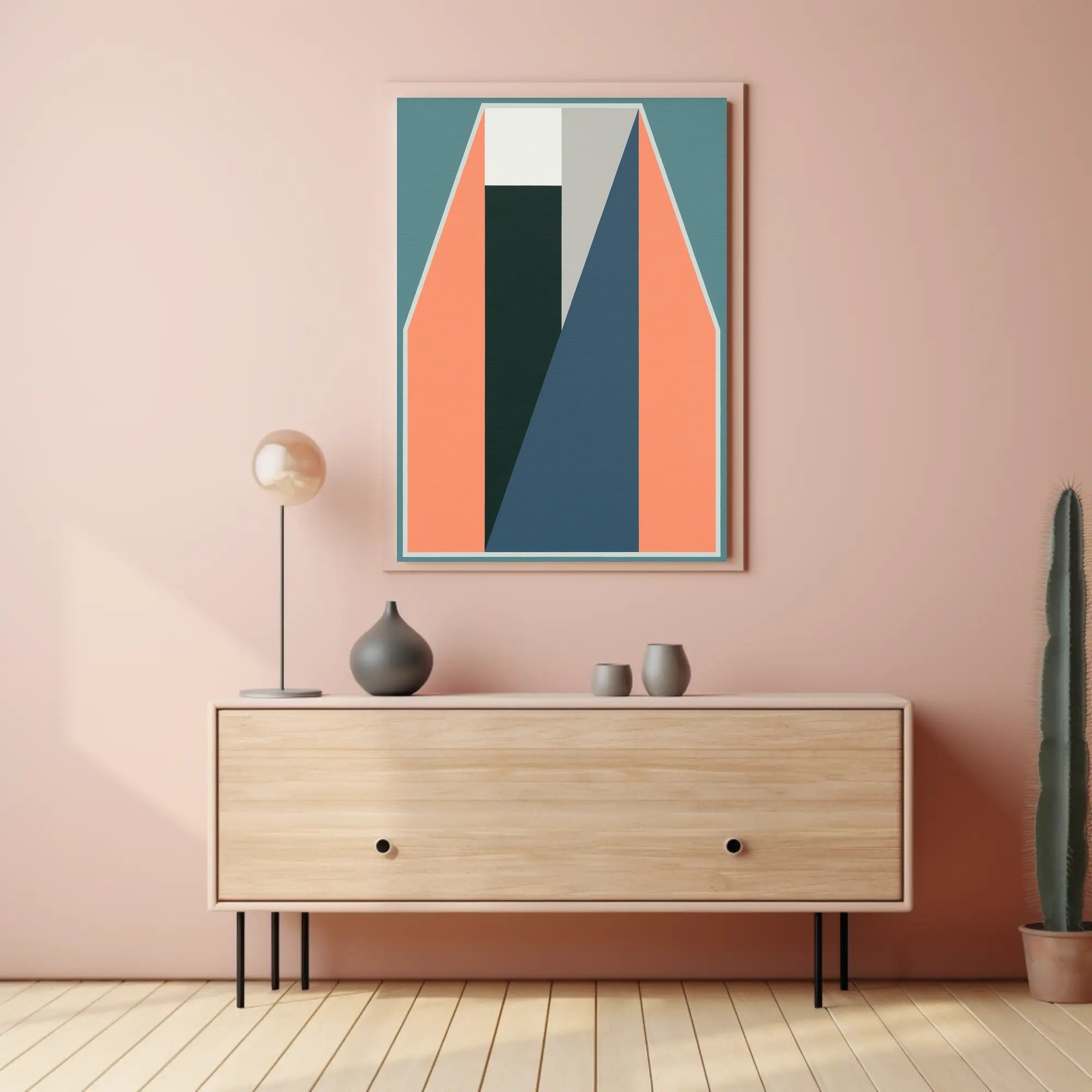 Geometric Abstraction Poster Modern Minimalist Print