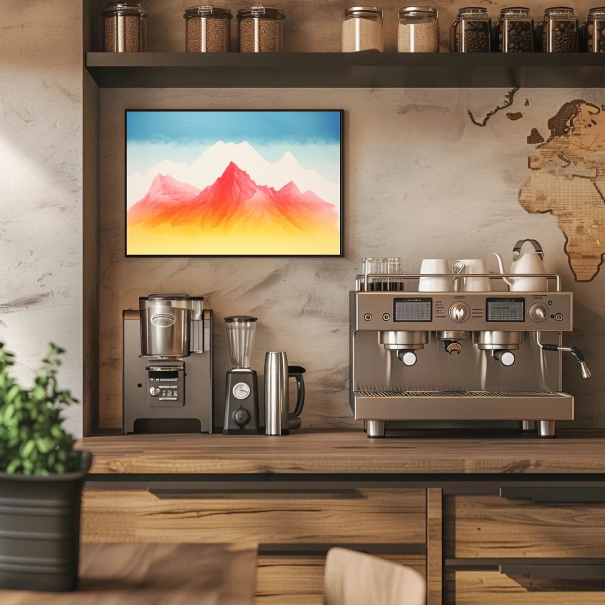 Vibrant Peaks Poster