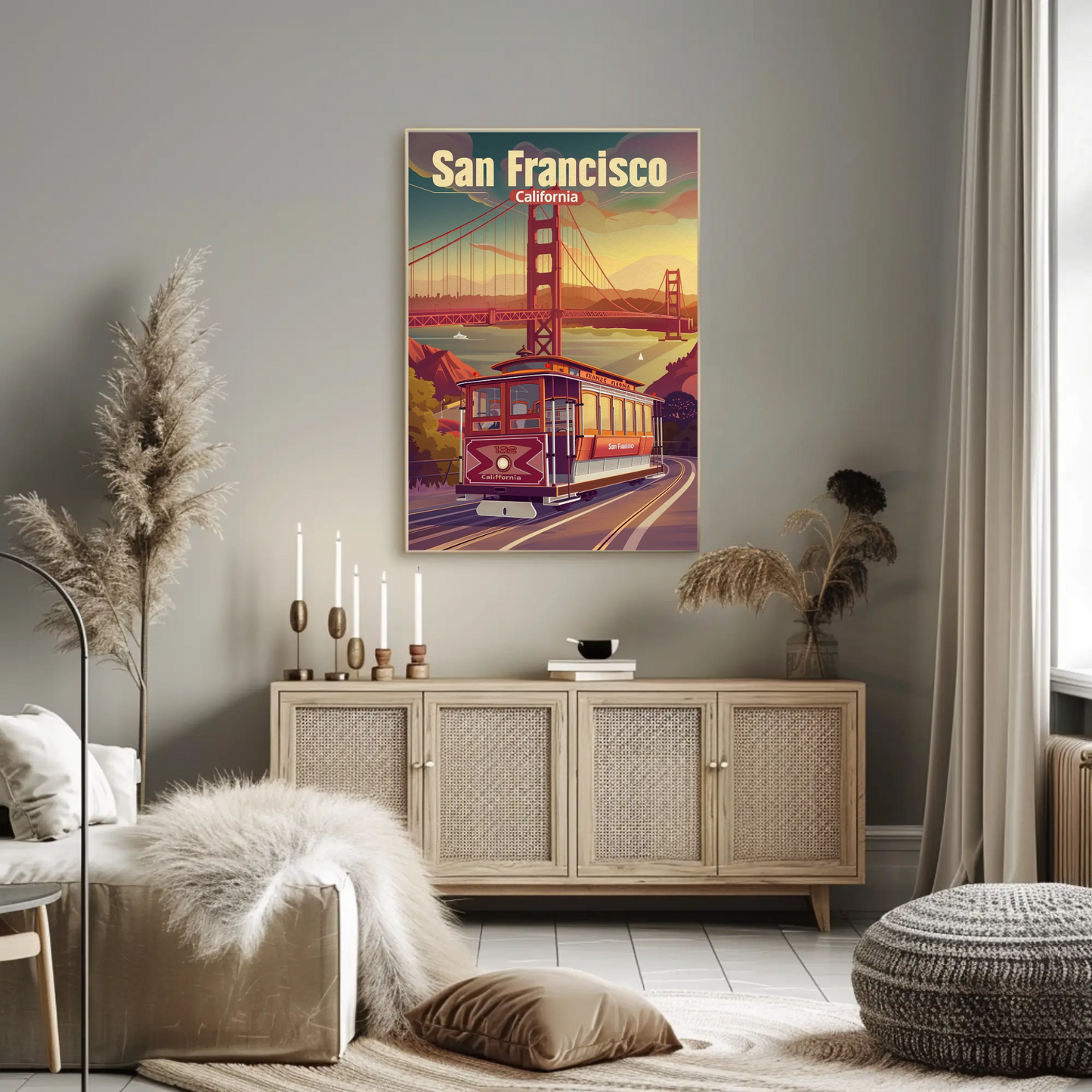 Golden Gate Bridge San Francisco Travel Poster