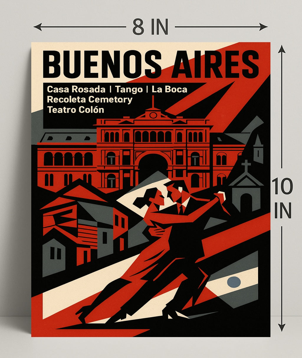 Buenos Aires Highlights Wall Art Print PosterGoat