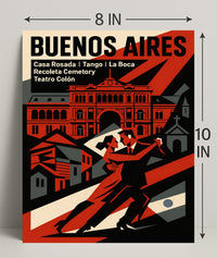 Buenos Aires Highlights Wall Art Print PosterGoat