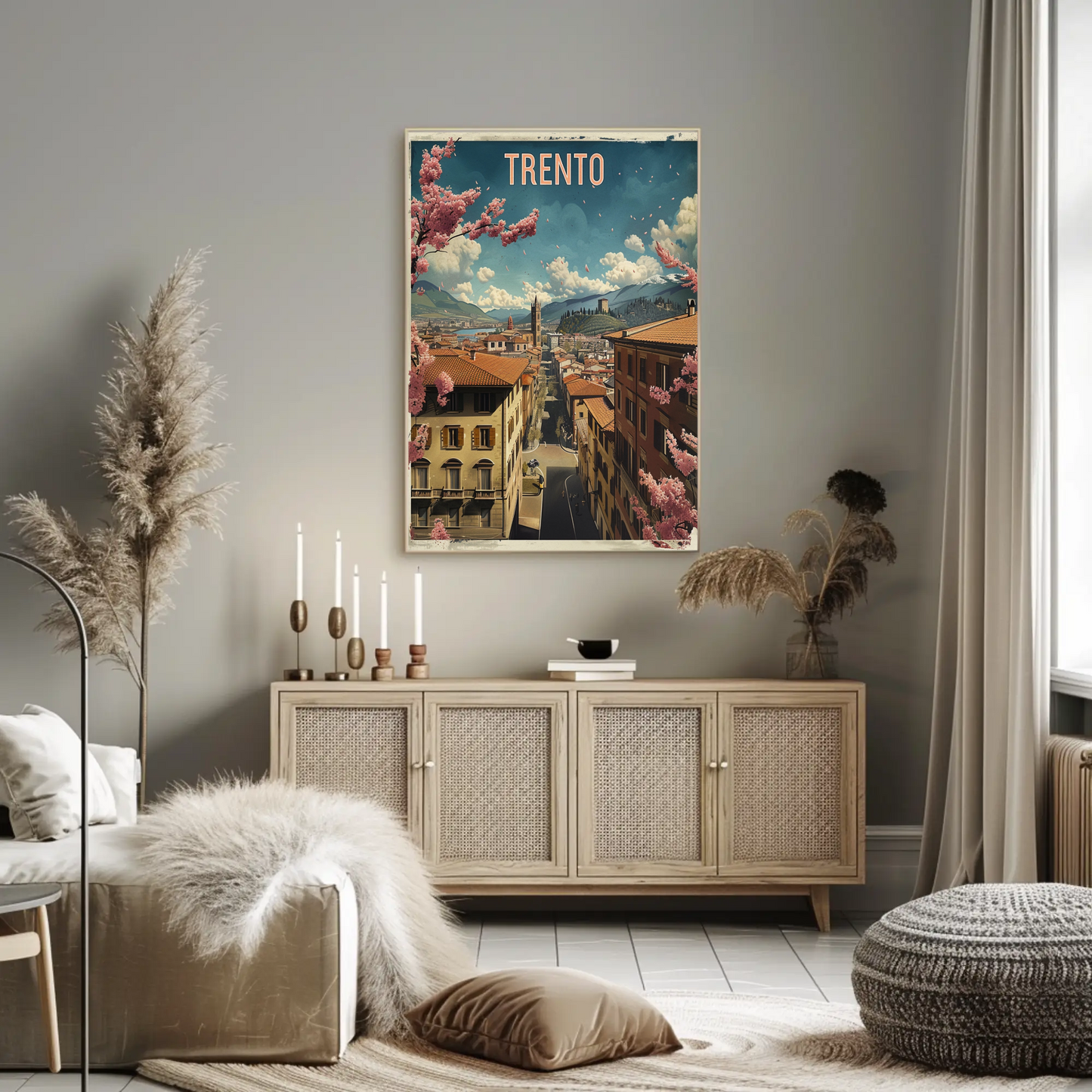 Springtime In Trento Italy Travel Poster