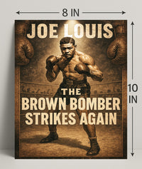 Joe Louis The Brown Bomber Poster PosterGoat
