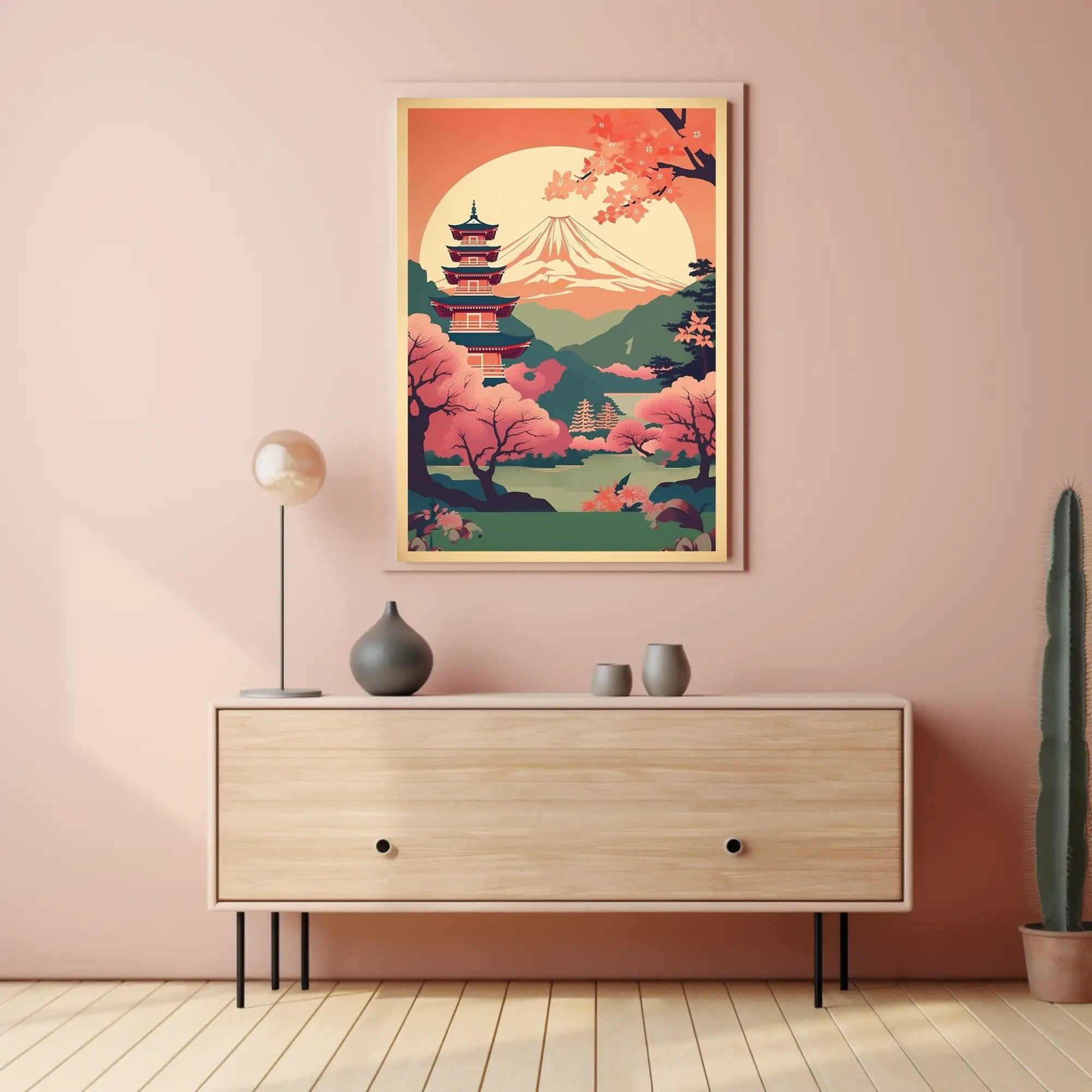 Serene Japanese Landscape Poster