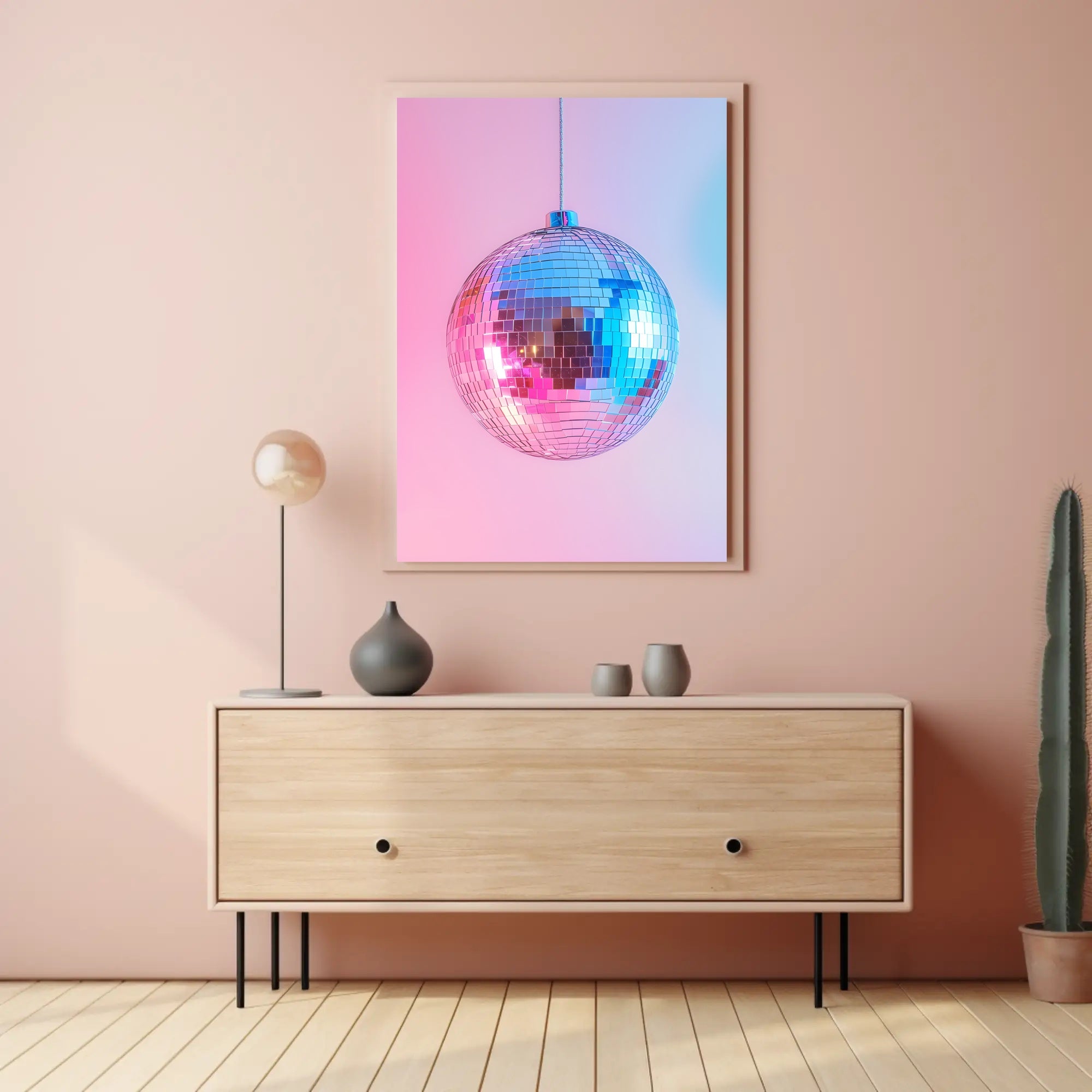 Disco Ball Extravaganza: Retro Nightlife Music or Concert Poster PosterGoat