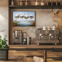 Surreal Floating Eyes Artistic Poster