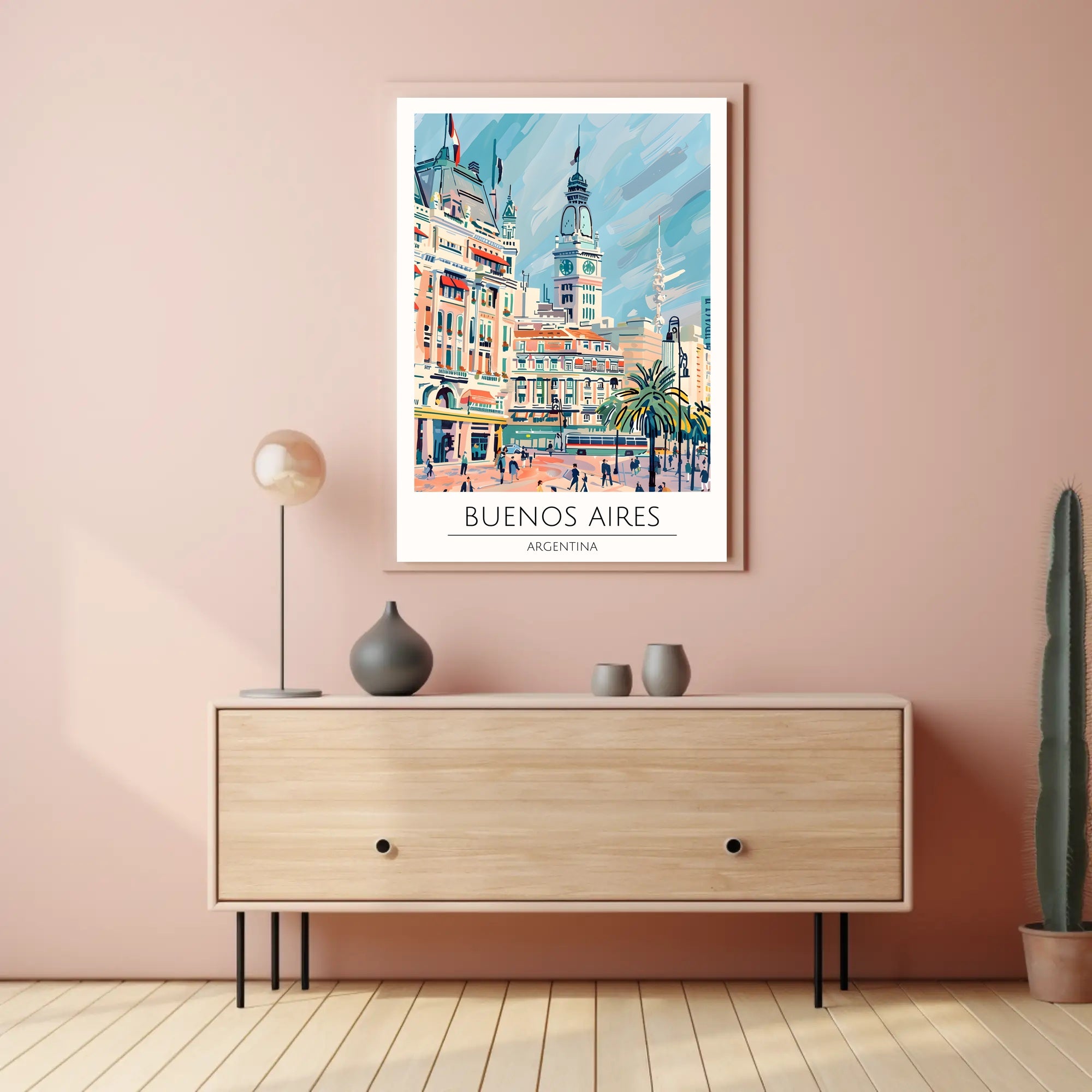 Buenos Aires Cityscape Poster PosterGoat