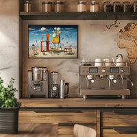 Surreal Desert Dreamscape Artistic Poster