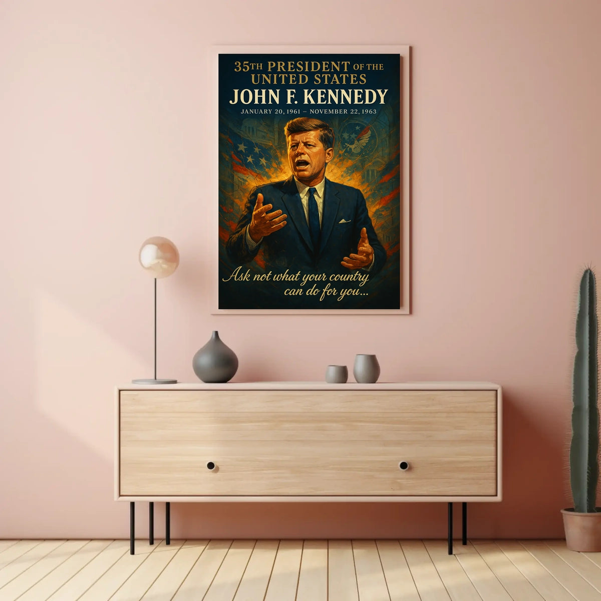 John F. Kennedy 35th President Poster